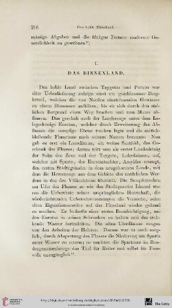 1. Das Binnenland