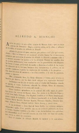 Alfredo A. Bianchi