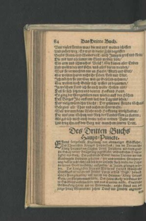 Des Dritten Buchs Haupt-Puncte.