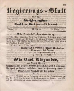 Nr. 29 : 10. Oktober 1862