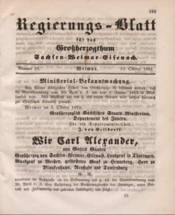 Nr. 29 : 10. Oktober 1862