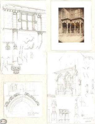 Lange, Ludwig; Lange - Archiv: IV.1 Gotik in Deutschland - Dom zu Augsburg u. Pfarrkirche Bamberg (Details); Gebäude (Detail)