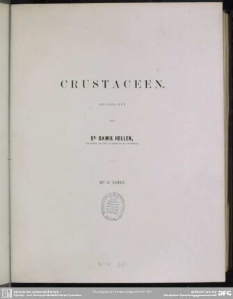 Zoologischer Theil ; Bd.2, Abth. 3: Crustaceen