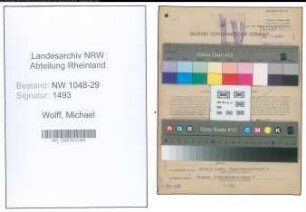 Entnazifizierung Michael Wolff , geb. 16.02.1900 (Beamter)