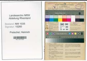 Entnazifizierung Heinrich Preischel , geb. 31.03.1910 (Steiger)