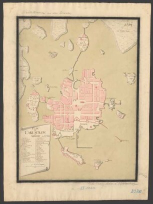 Plan von Carlscron in Schweden