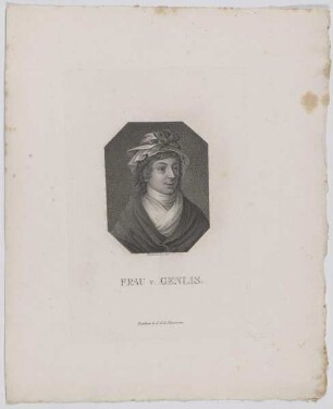 Bildnis der Stephanie Félicité de Genlis