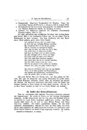 Opfer der Schundliteratur : [Mitteilungen]