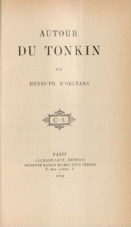 Autour du Tonkin