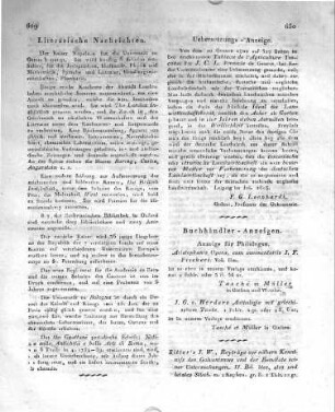 Uebersetzungs - Anzeige.