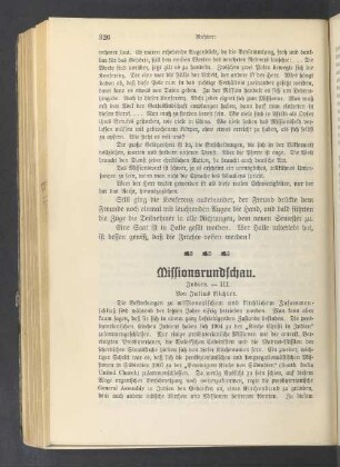 Missionsrundschau. Indien. - III