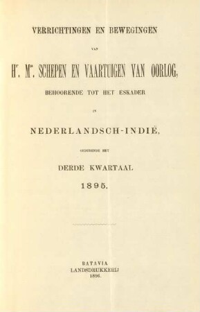Derde kwartaal 1895