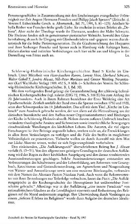 Schleswig-Holsteinische Kirchengeschichte, Bd. 5, Kirche im Umbruch, unter Mitarb. von Hans-Joachim Ramm, Lorenz Hein, Eberhard Schwarz, ... (Schriften des Vereins für Schleswig-Holsteinische Kirchengeschichte, Reihe 1, 30) : Neumünster, Wachholtz, 1989