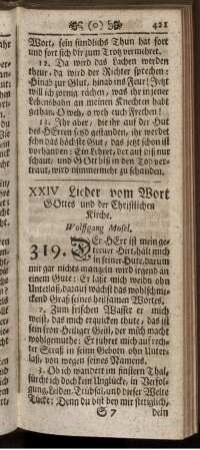 XXIV. Lieder vom Wort Gottes und der Christlichen Kirche.