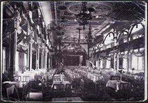 Dresden-Johannstadt, Blumenstraße 48. Tanzpalast "Blumensäle", Saal mit Blick zur Bühne