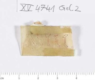 CIL XV 4741 (Zeile 3), Gelatinefolie