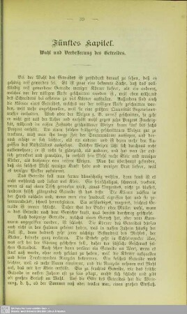 Fünftes Kapitel. Wahl und Verbesserung des Getreides