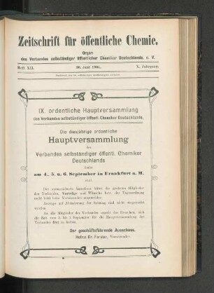 Heft XII. 30. Juni 1904.