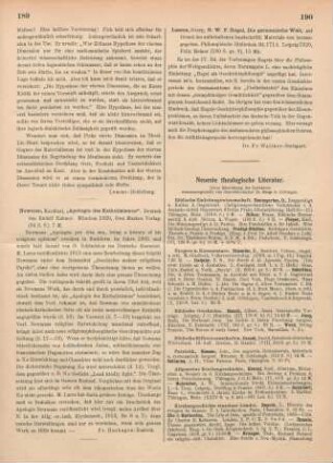 190 [Rezension] Lasson, Georg, G. W. F. Hegel, Die germanische Welt ; Bd. 171 d.