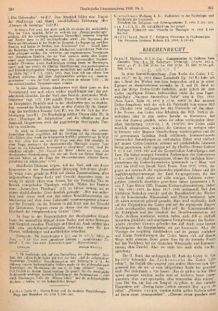392-393 [Rezension] Jone, Heribert, Commentarium in Codicem iuris canonici
