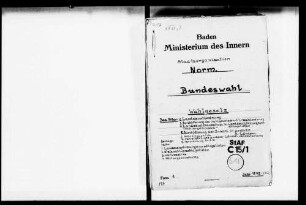 Wahl zum ersten Deutschen Bundestag 1949, Teil 1