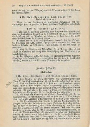Zweiter Abschnitt. Civilsachen.