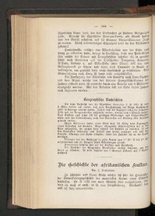Die Geschichte der afrikanischen Kultur