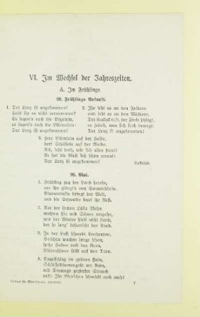 VI. Im Wechsel der Jahreszeiten