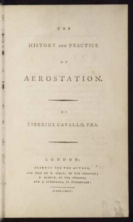 The history and practice of aerostation