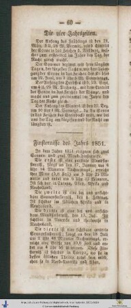 Die vier Jahrszeiten.