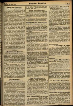Zweite Ausgabe vom Donnerstag, den 28. Januar 1932.