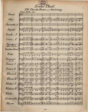 Die Salbung David's : Oratorium in drei Theilen von Gustav Kienast ; für Chor, Soli und Orchester ; op. 30