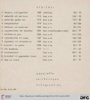 Ölbilder (Nr.1-14)