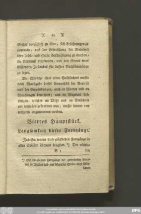 Viertes Hauptstück. Langsamkeit dieser Fortgänge.