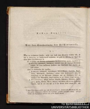 Erstes Kapitel. Von der Eintheilung der Faschinenwerke.