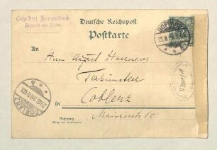 Brief von Engelbert Humperdinck an August Haseneier