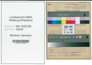 Entnazifizierung Hermann Mertens, geb. 25.10.1888 (Vertreter)