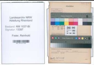 Entnazifizierung Reinhold Freier , geb. 15.01.1888 (Postverwalter)