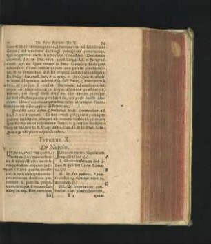 Titulus X. De Nuptiis.