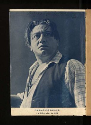 [Fotografía de Pablo Podestá, murió el 26 de abril de 1923]