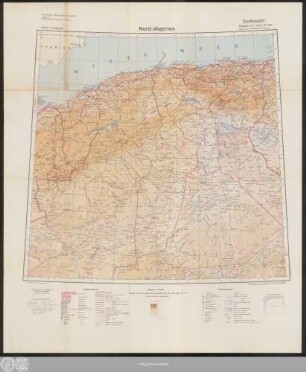 Nord-Algerien: Übersichtskarte 1:2000000