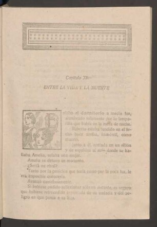 Capítulo XI - Entre la vida y la muerte
