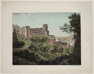 Das Heidelberger Schloss von Osten