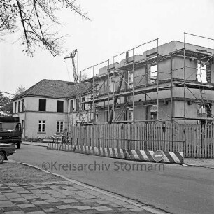 Gebäude der alten Stadtschule: Königstraße: Umbaumaßnahmen: Außenansicht der Nordfassade
