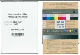 Entnazifizierung Karl Schmelz, geb. 25.11.1900 (Friseur)