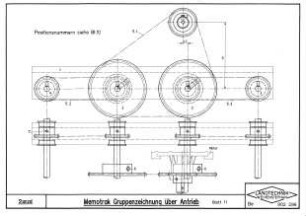 Memotrak Gruppenzeichnung über Antrieb (Blatt 11)