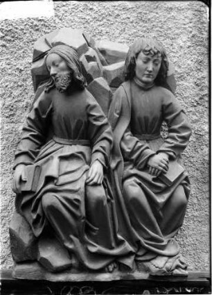 Veringenstadt Peterskapelle (Burgkapelle) Ölbergszene - die Apostel Jakobus und Johannes