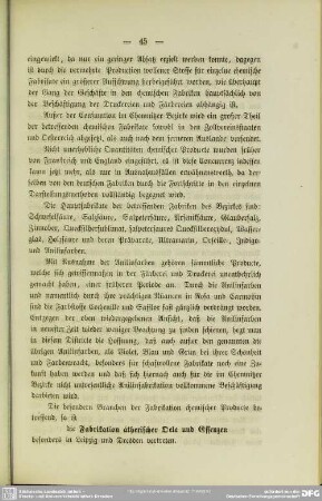 Fabrikation ätherischer Oele und Essenzen
