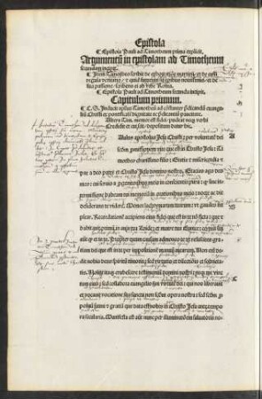 Argumentum in epistolam ad Timotheum secundam incipit.