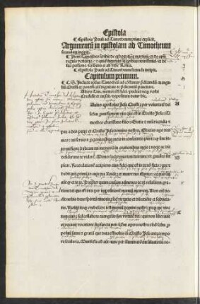 Argumentum in epistolam ad Timotheum secundam incipit.